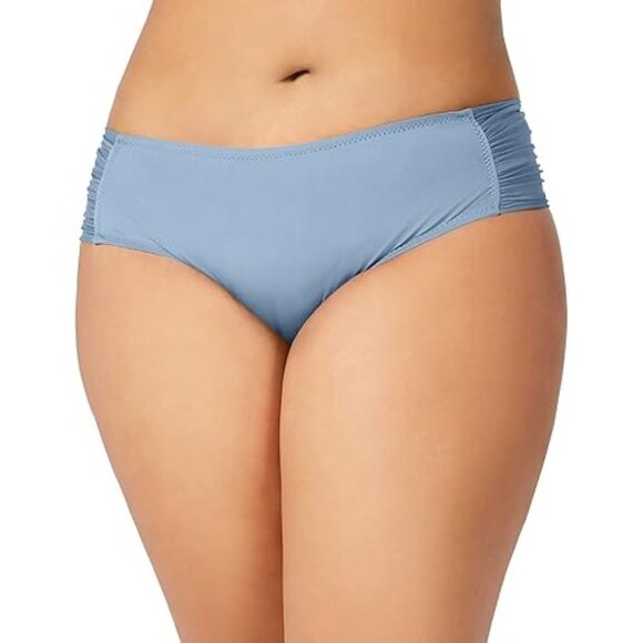 Becca Etc by Rebecca Virtue Women's Tab Side Hipster Bikini Bottom Mist 1X - Picture 1 of 5